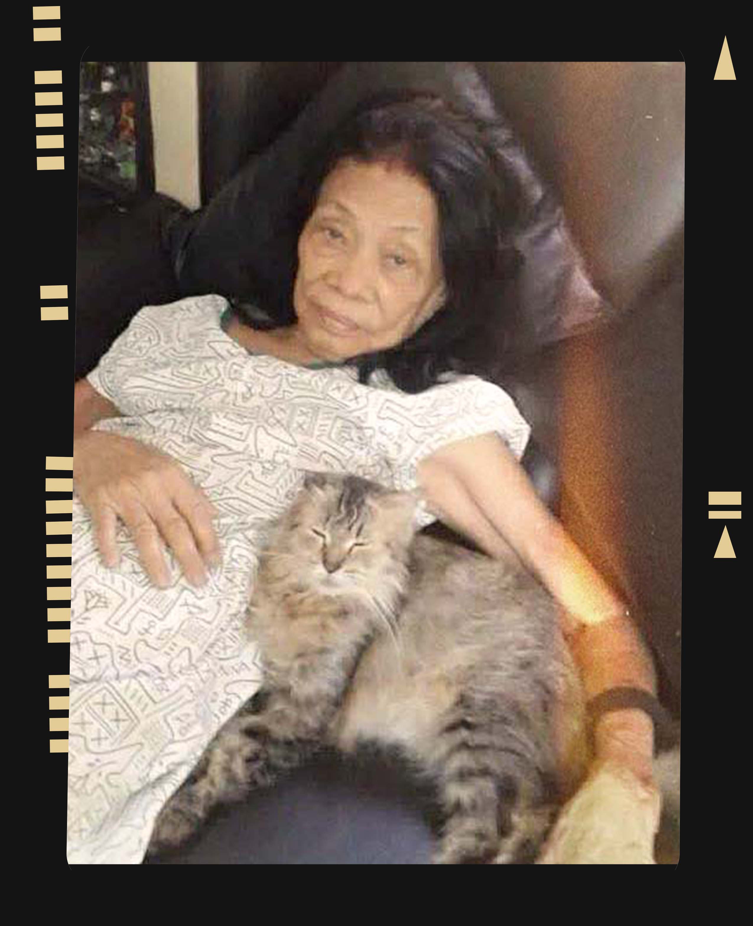 picture of lola with a cat