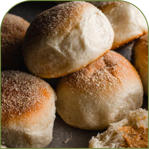 close up of pandesals