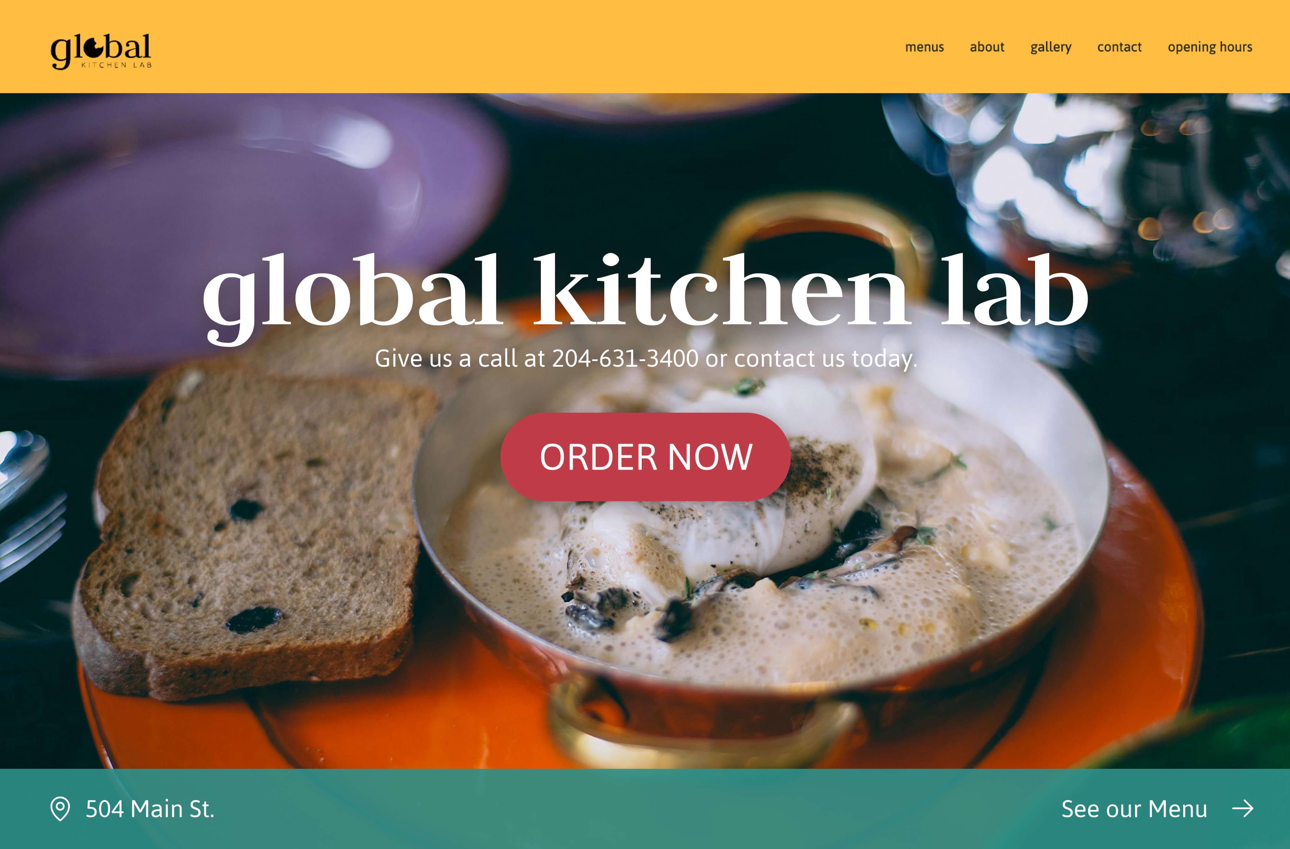 Global Kitchen Lab website