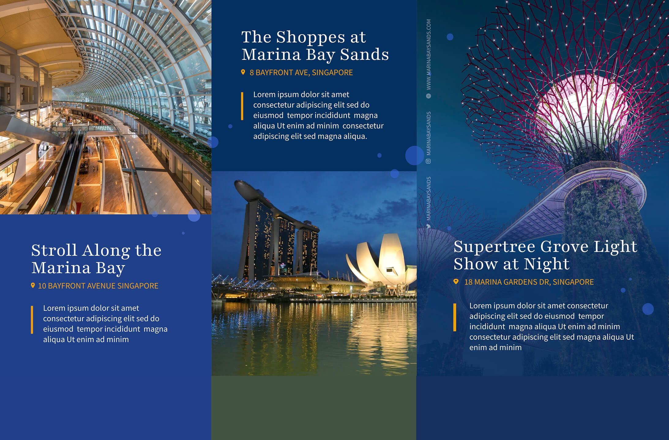 Marina Bay Sands Singapore Brochure website